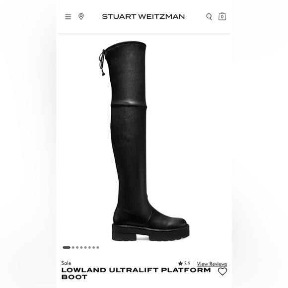 $1100 NWOT Stuart Weitzman Lowland Leather Boots - Picture 4 of 8